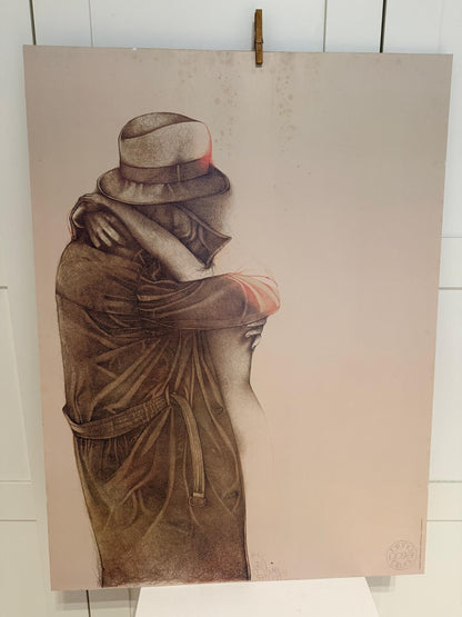 Vintage Offset-Lithographie Tenerezza von Bruno Bruni für Lineart GmbH