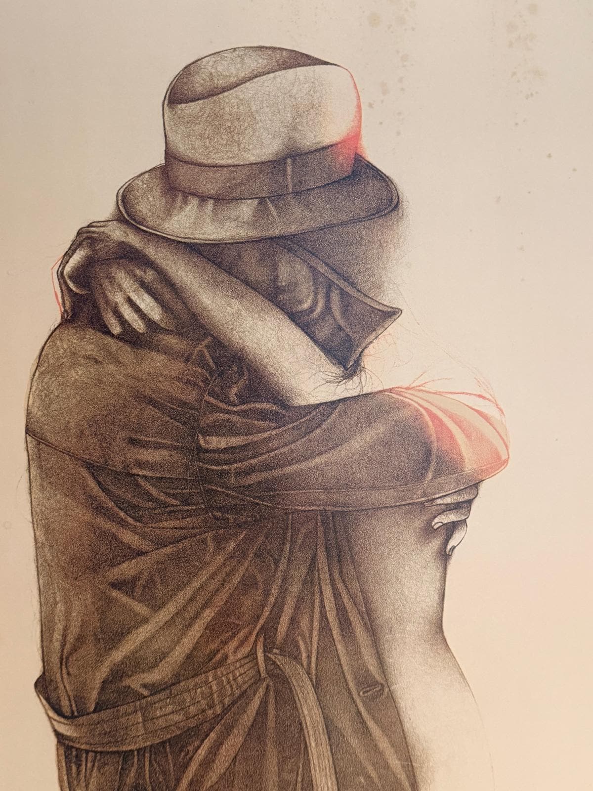 Vintage Offset-Lithographie Tenerezza von Bruno Bruni für Lineart GmbH
