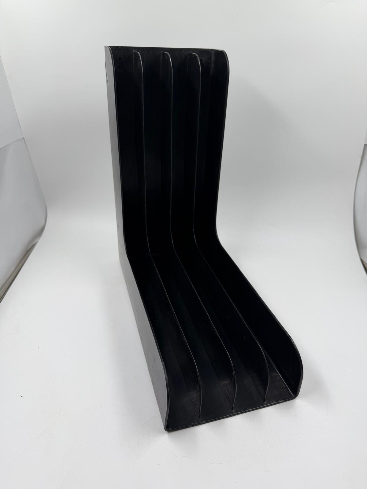 Vintage Schallplattenhalter schwarz von unbekannt für unbekannt mit Sprung, gebraucht