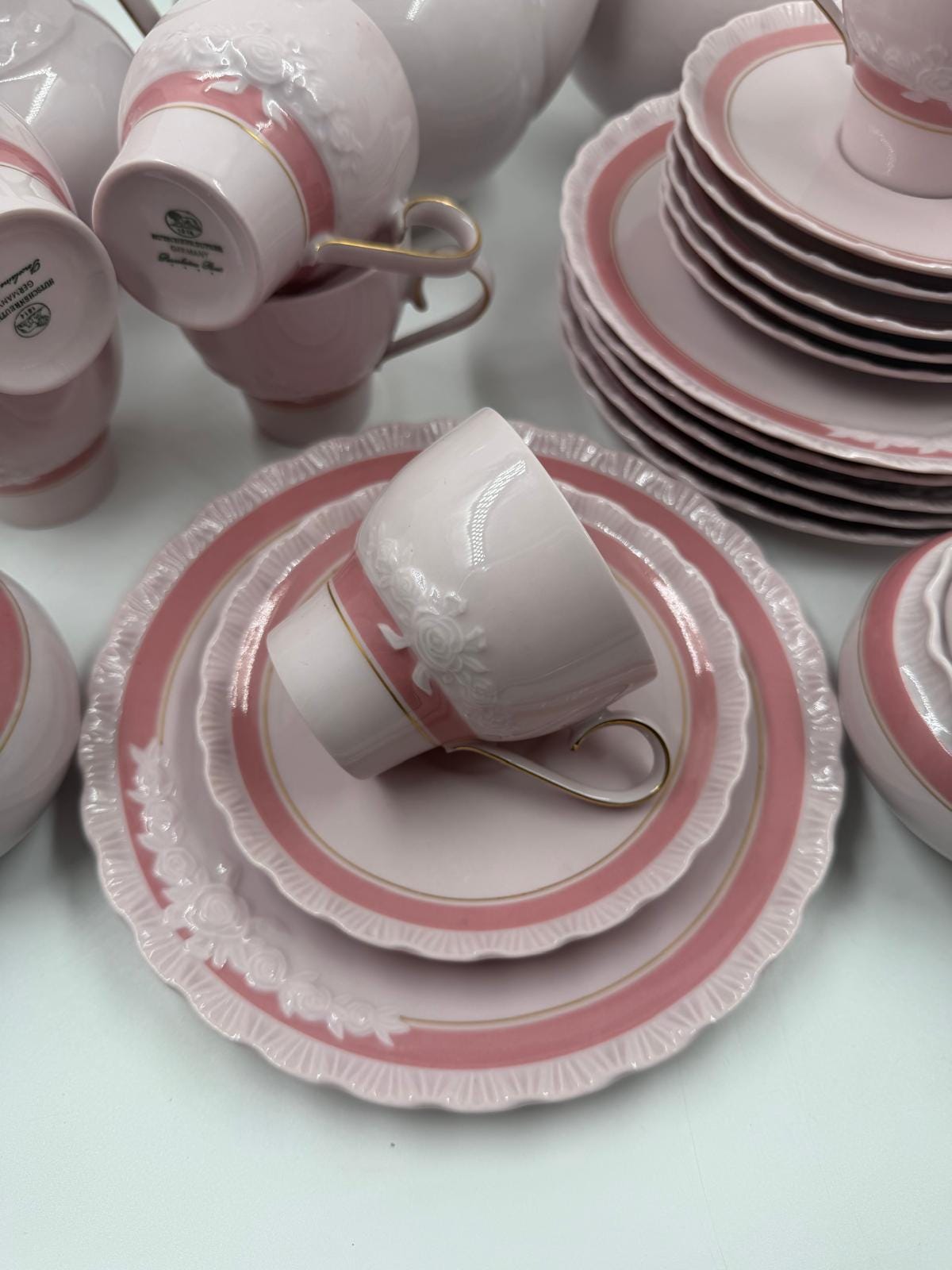 Vintage Kaffeeservice Drache Modell von Hutschenreuther für 6 Personen