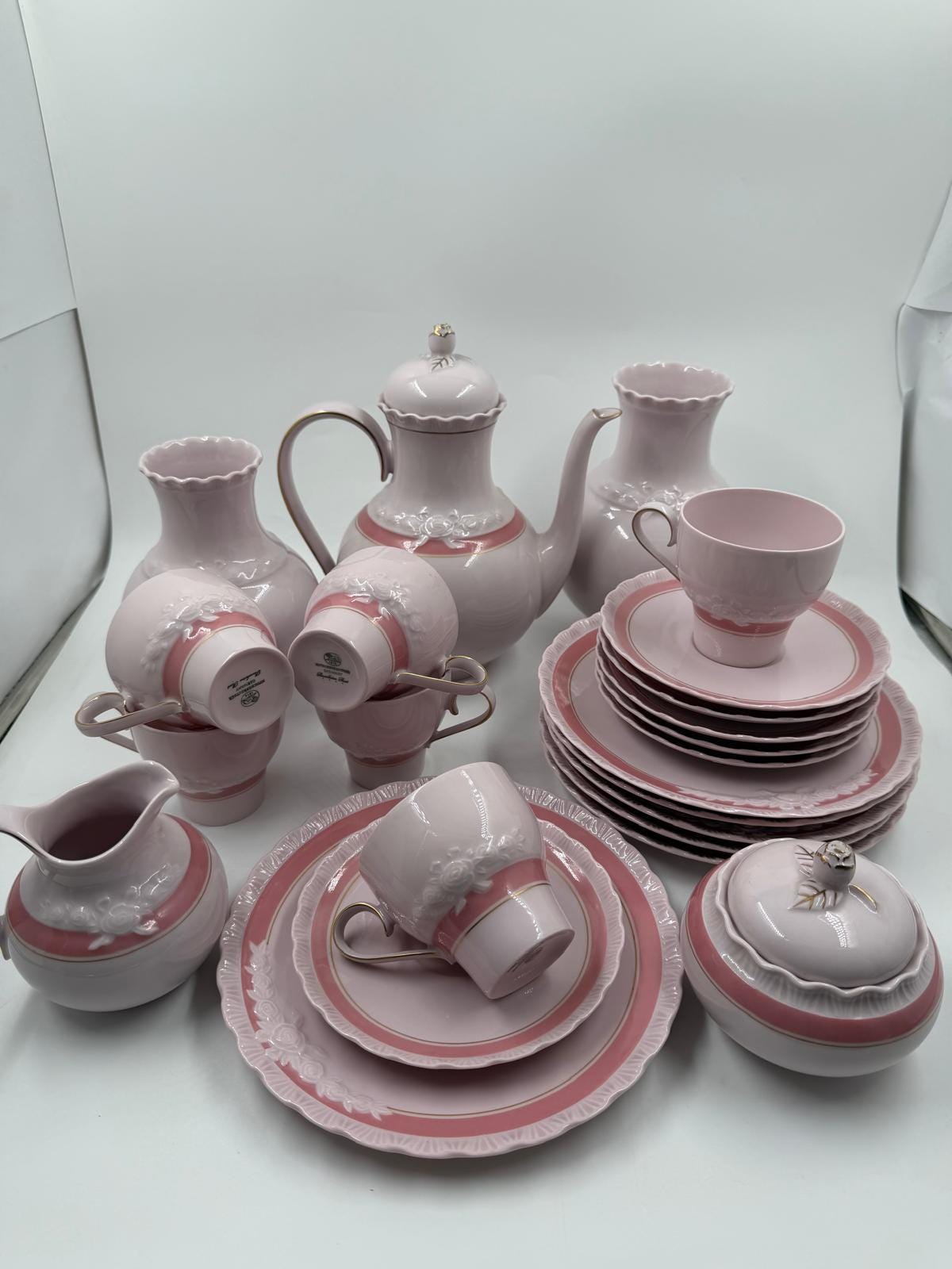 Vintage Kaffeeservice Drache Modell von Hutschenreuther für 6 Personen