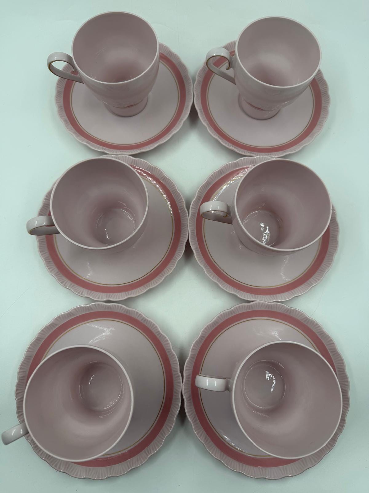Vintage Kaffeeservice Drache Modell von Hutschenreuther für 6 Personen