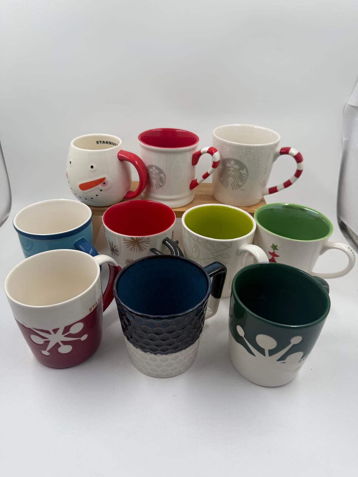 Vintage Tasse Set von 10 Starbucks verschiedene Designs