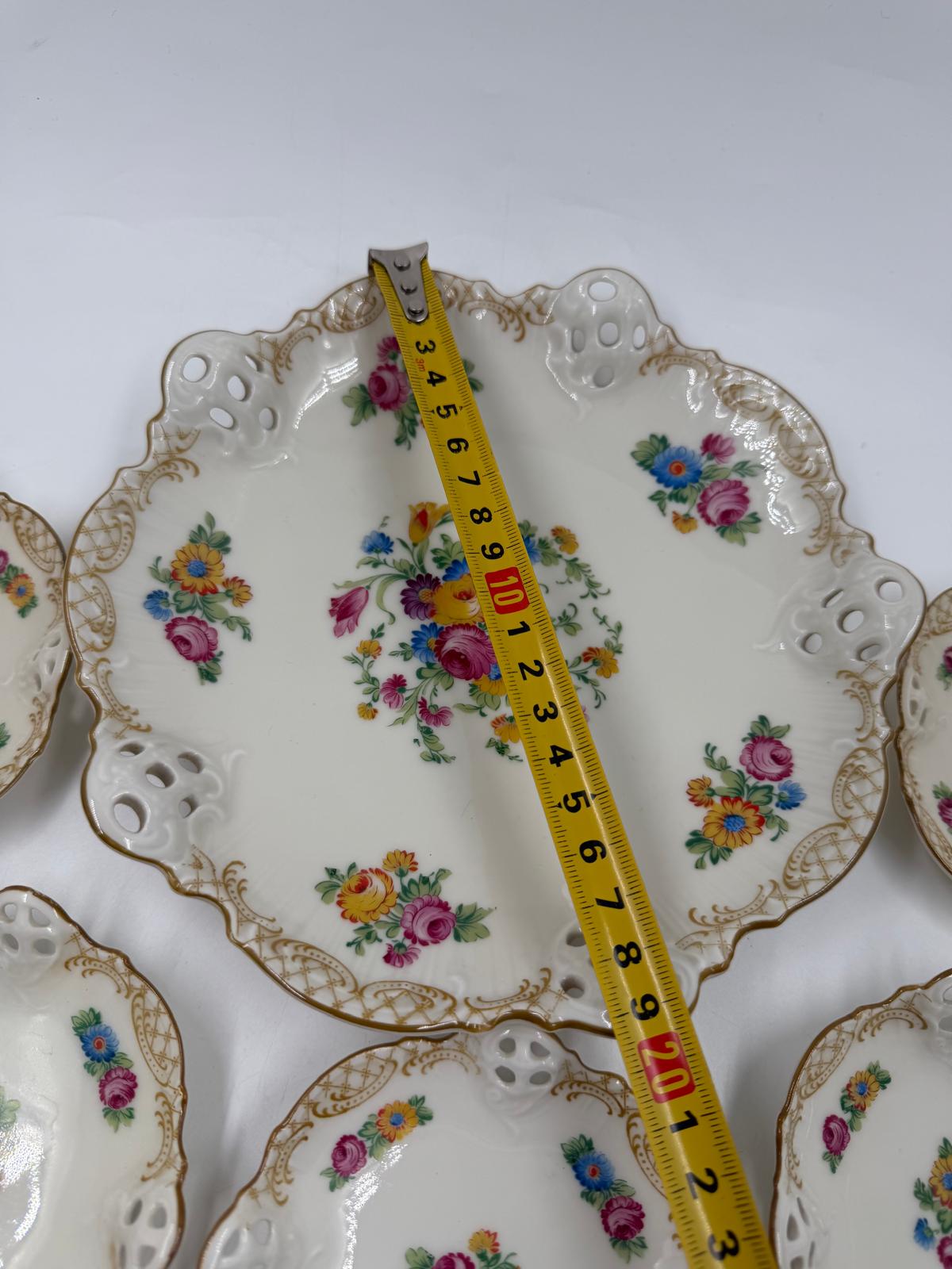 Vintage Schale Set von 6 Hellbrunn von Rosenthal