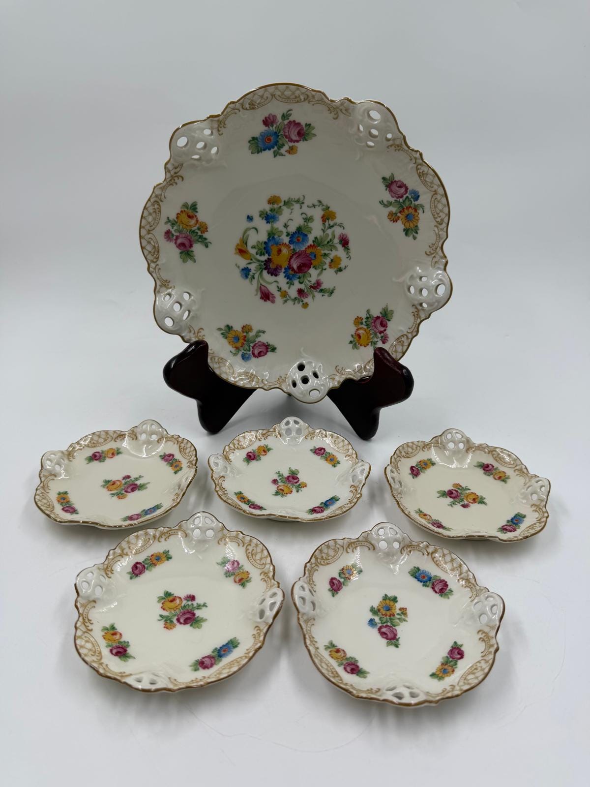Vintage Schale Set von 6 Hellbrunn von Rosenthal