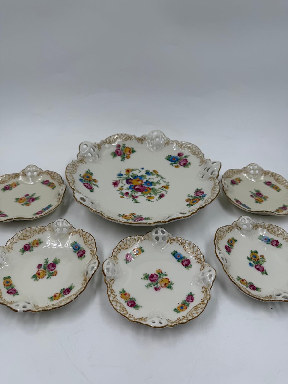 Vintage Schale Set von 6 Hellbrunn von Rosenthal