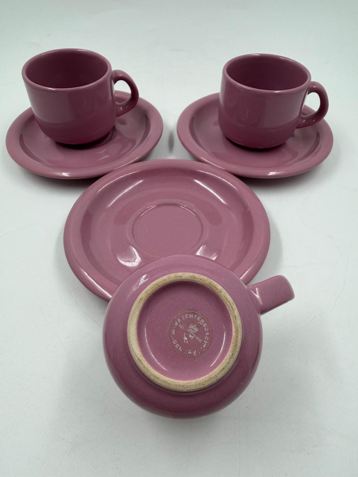 Vintage Kaffeetasse Set von 3 von Wächtersbach Keramik