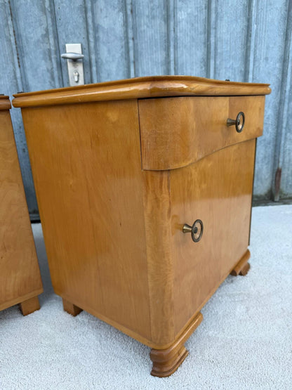 Vintage Nachttisch Set von 2 aus Holz