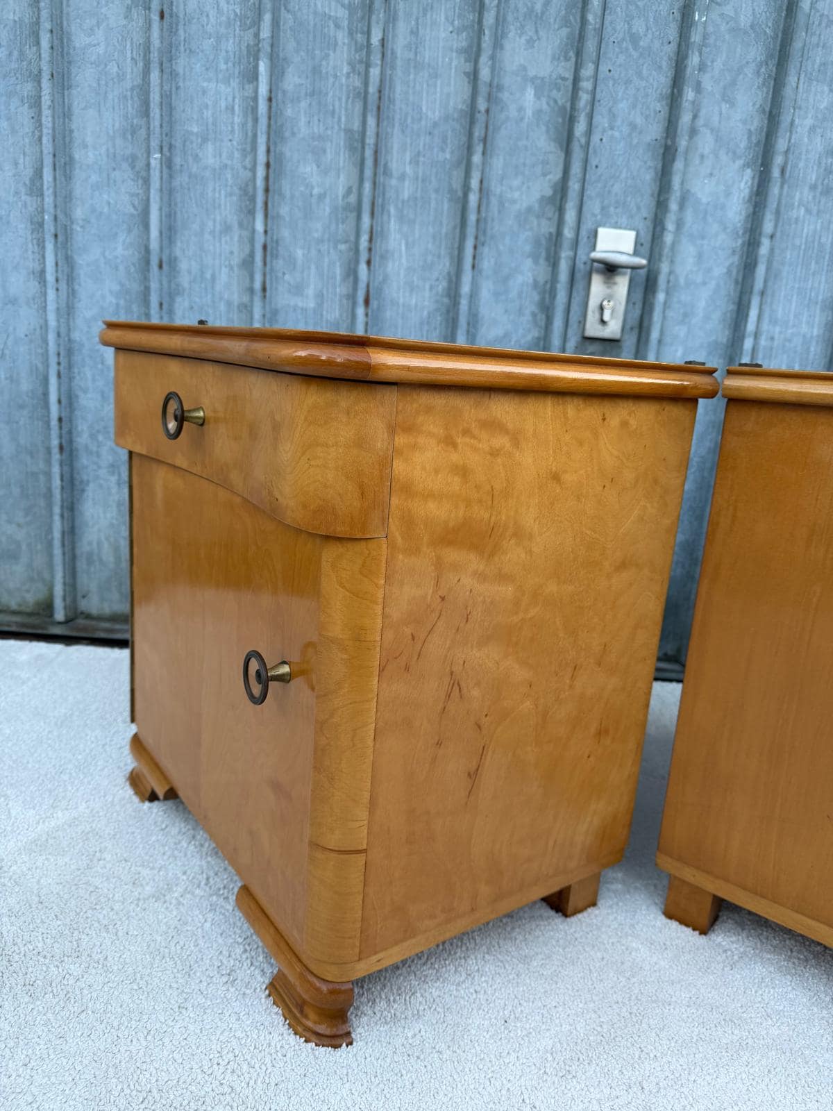 Vintage Nachttisch Set von 2 aus Holz