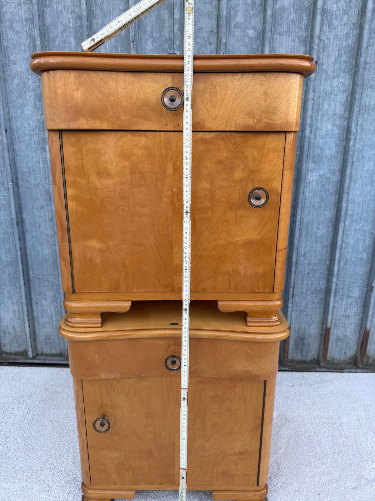 Vintage Nachttisch Set von 2 aus Holz