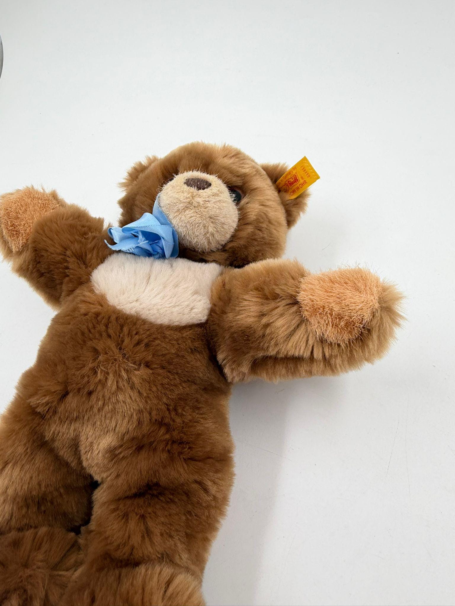 Vintage Teddybär Cosy 26 cm von Steiff mit Knopf im Ohr braun wie neu