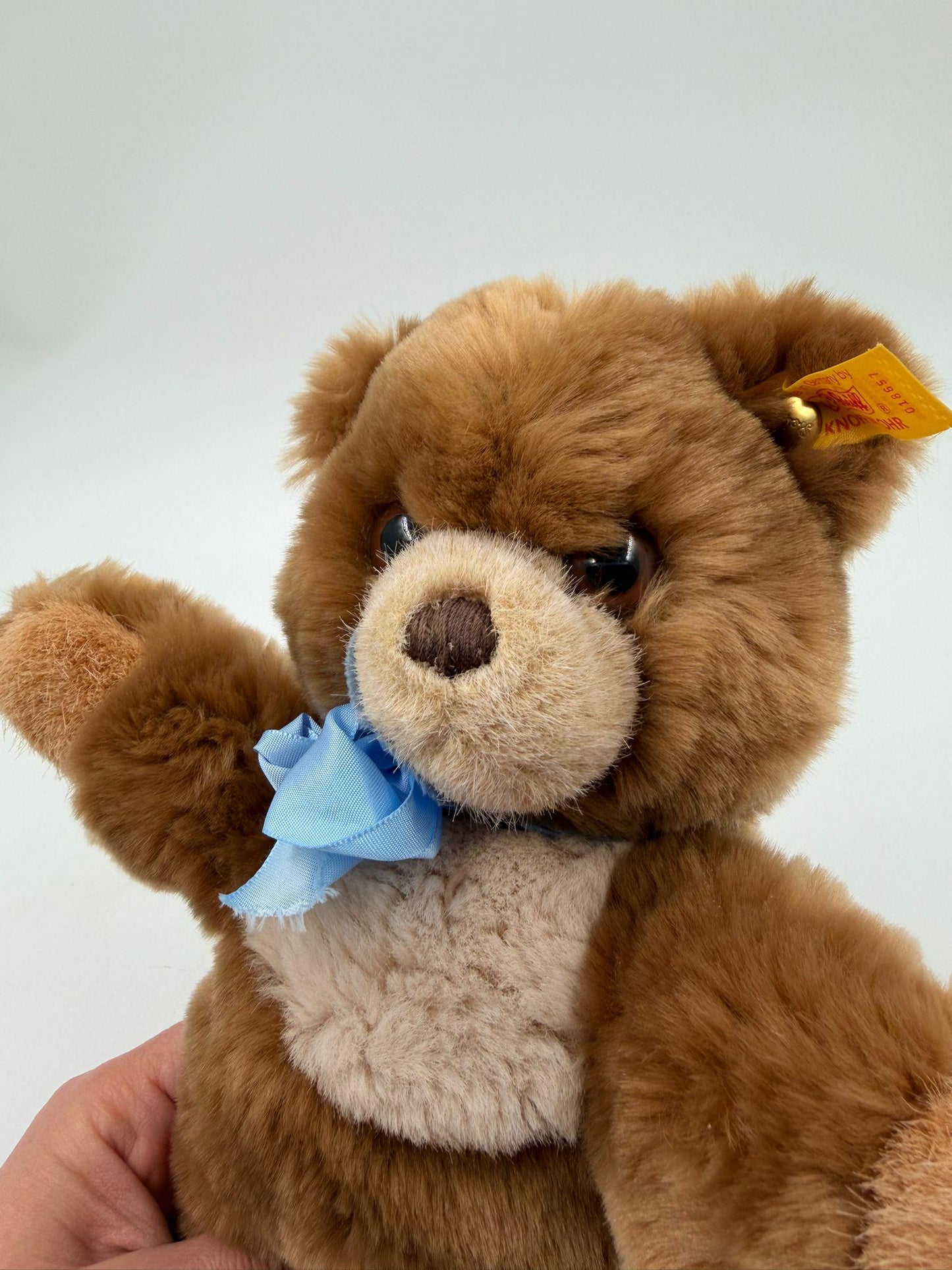 Vintage Teddybär Cosy 26 cm von Steiff mit Knopf im Ohr braun wie neu