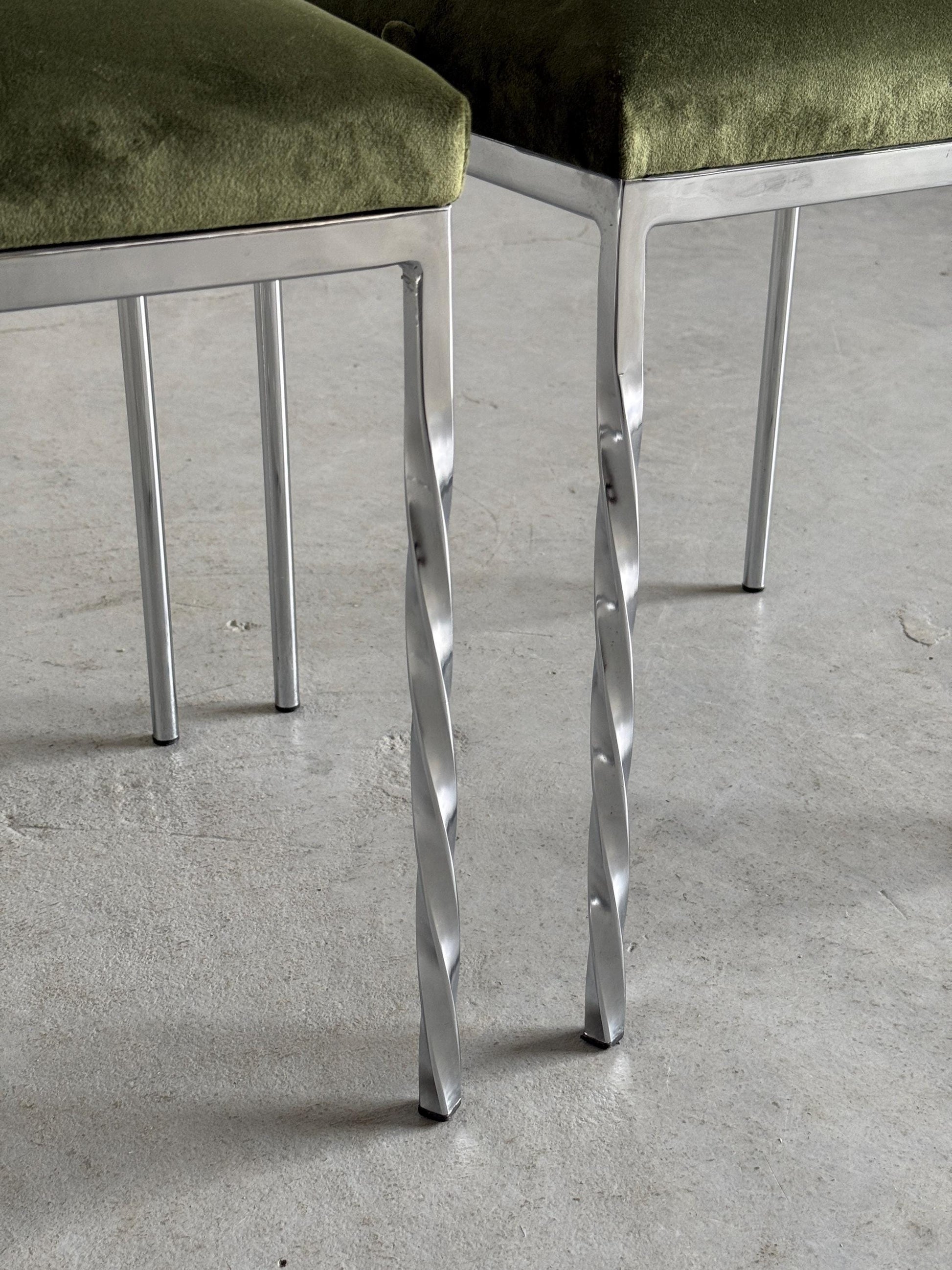 Vintage Stuhl Suspiral von Luigi Serafini für Sawaya und Moroni, Set von 2