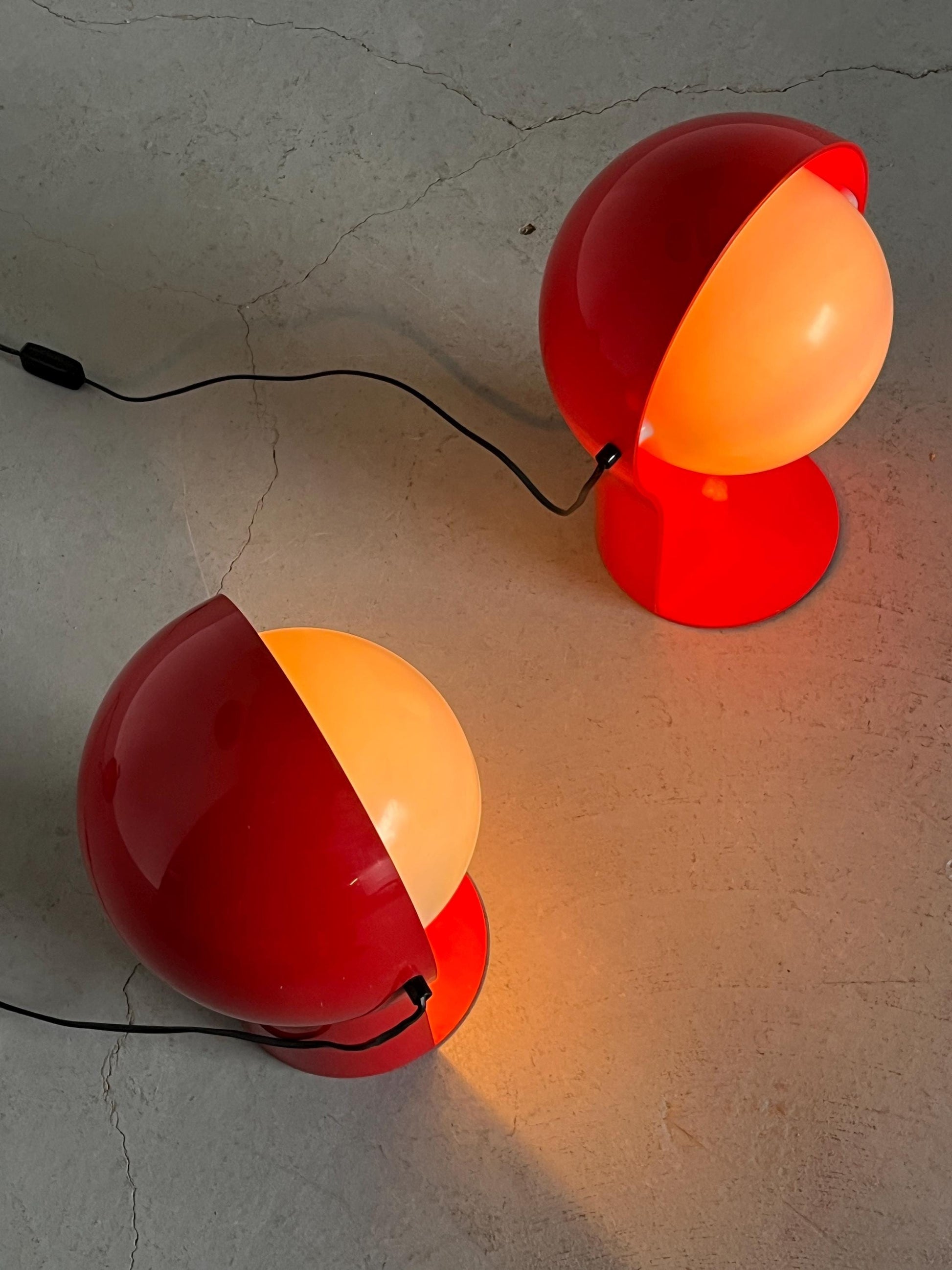 Vintage Tischlampe Telegono von Vico Magistretti für Artemide, Set von 2