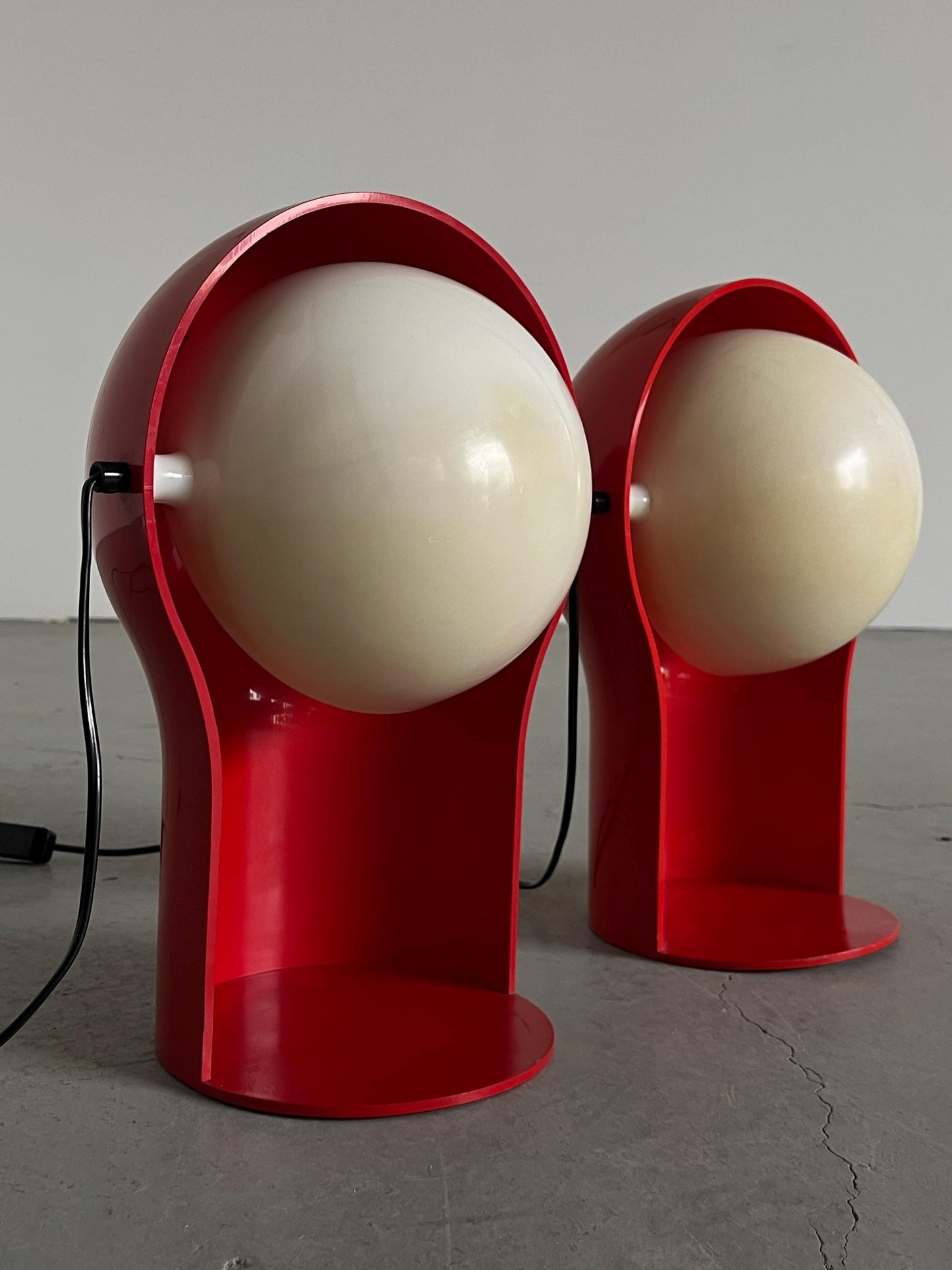 Vintage Tischlampe Telegono von Vico Magistretti für Artemide, Set von 2