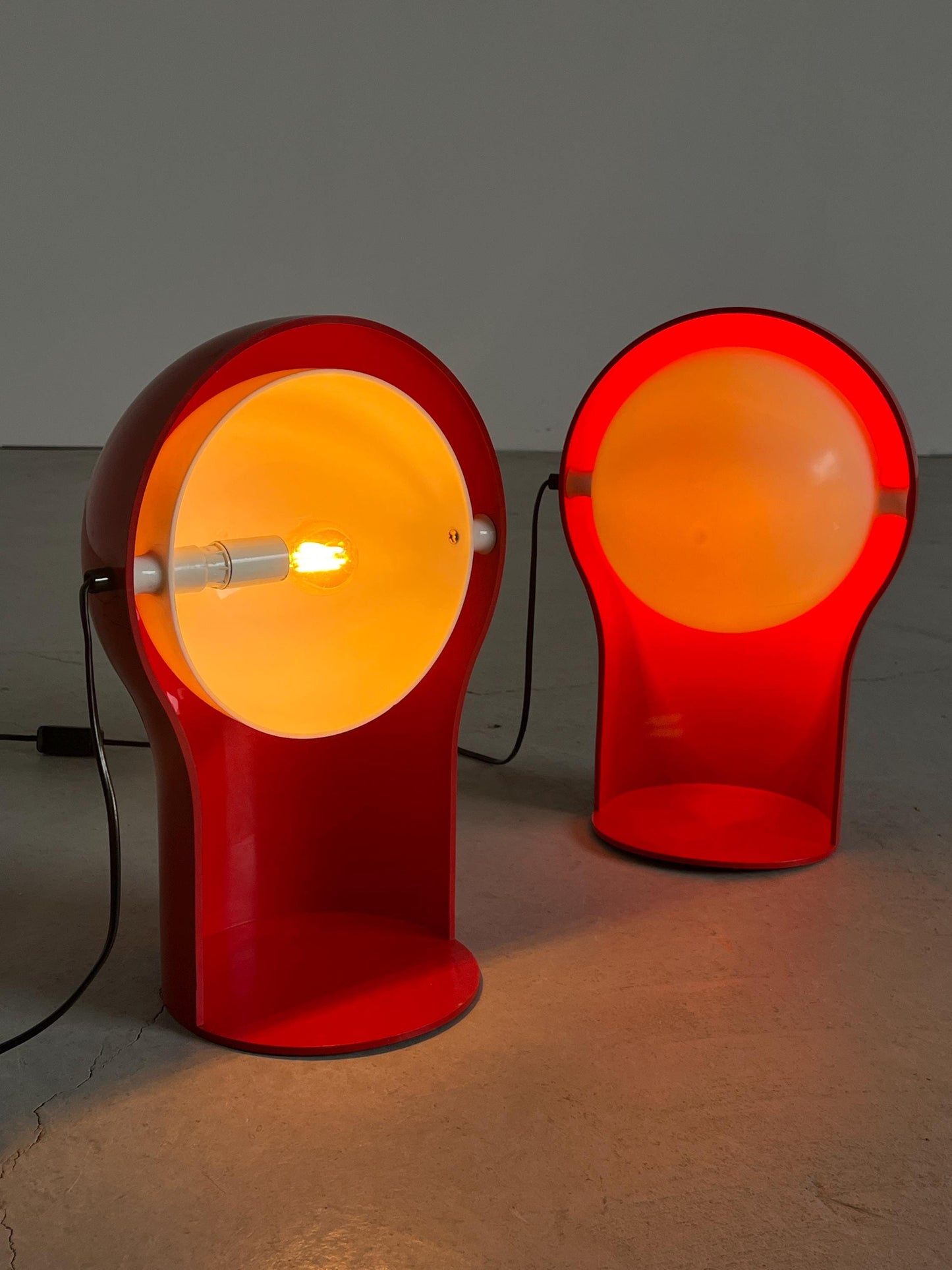 Vintage Tischlampe Telegono von Vico Magistretti für Artemide, Set von 2