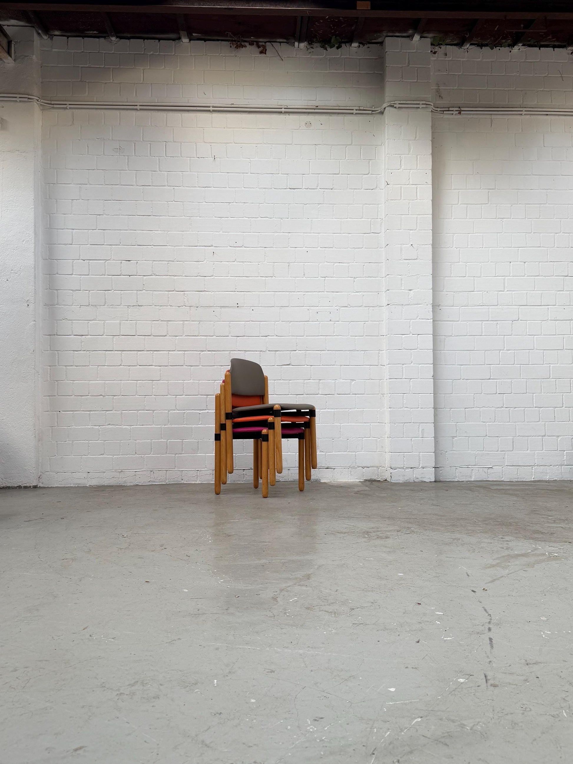 Vintage Stuhl von Fröscher Sitform stapelbar