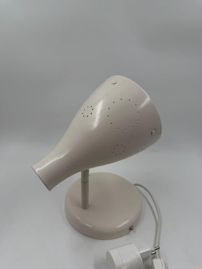 Vintage Tischlampe SNÖIG von IKEA weiß verstellbarer Lampenkopf