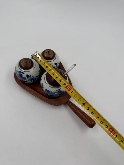 Vintage Dosen Set Original Delfts blau weiß von Original Delfts