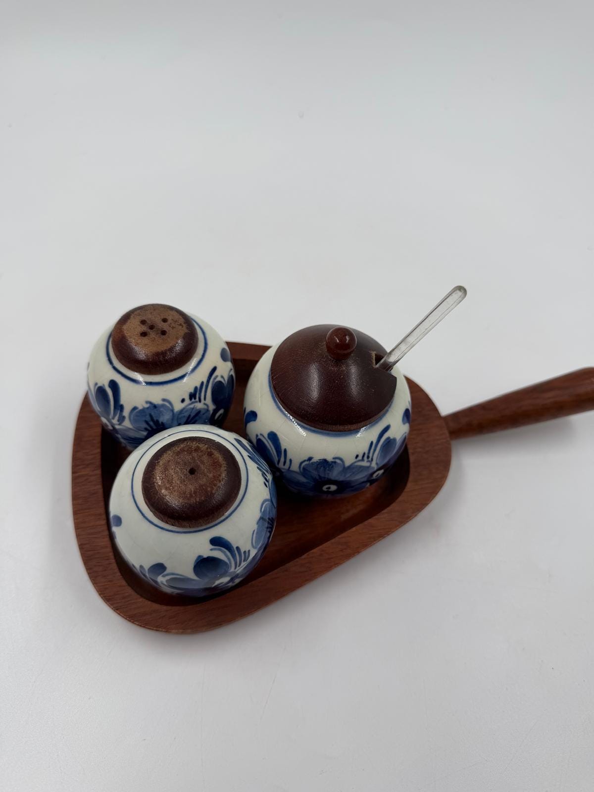 Vintage Dosen Set Original Delfts blau weiß von Original Delfts