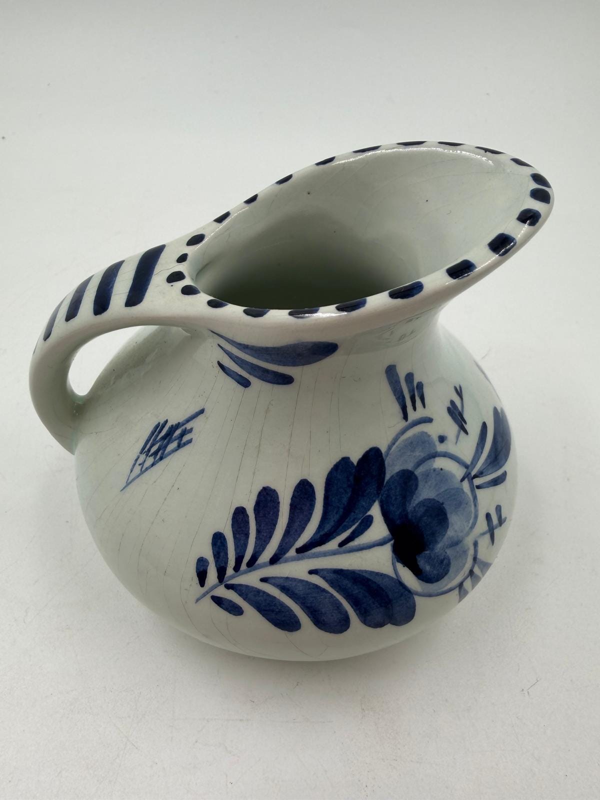 Vintage Krug Delft Blau mit Windmühle