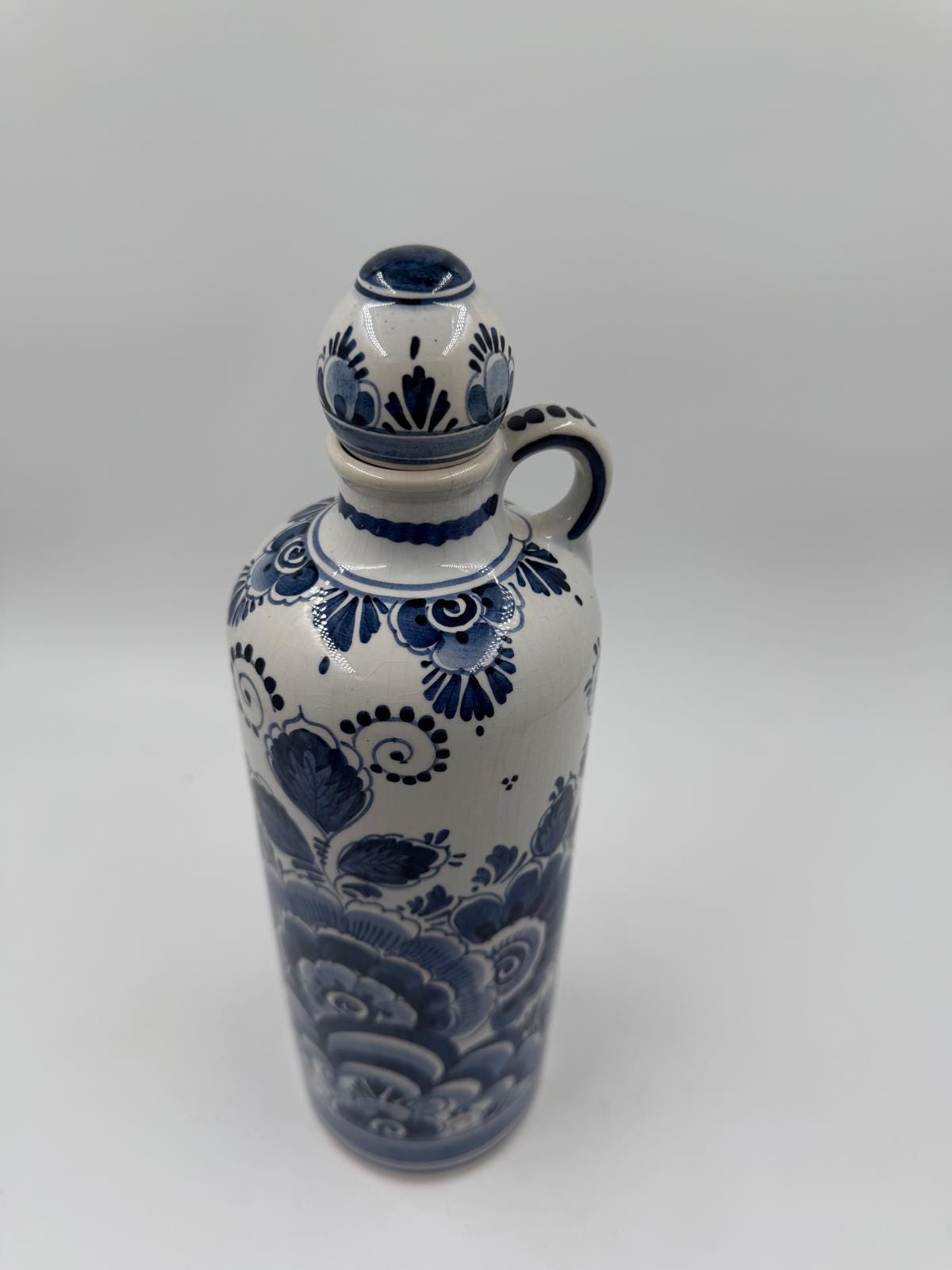 Vintage Vase Delft Blau mit Henkel