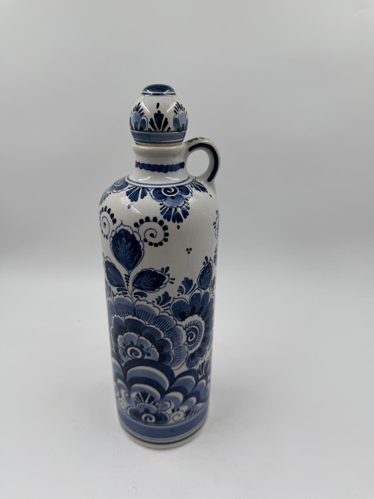 Vintage Vase Delft Blau mit Henkel