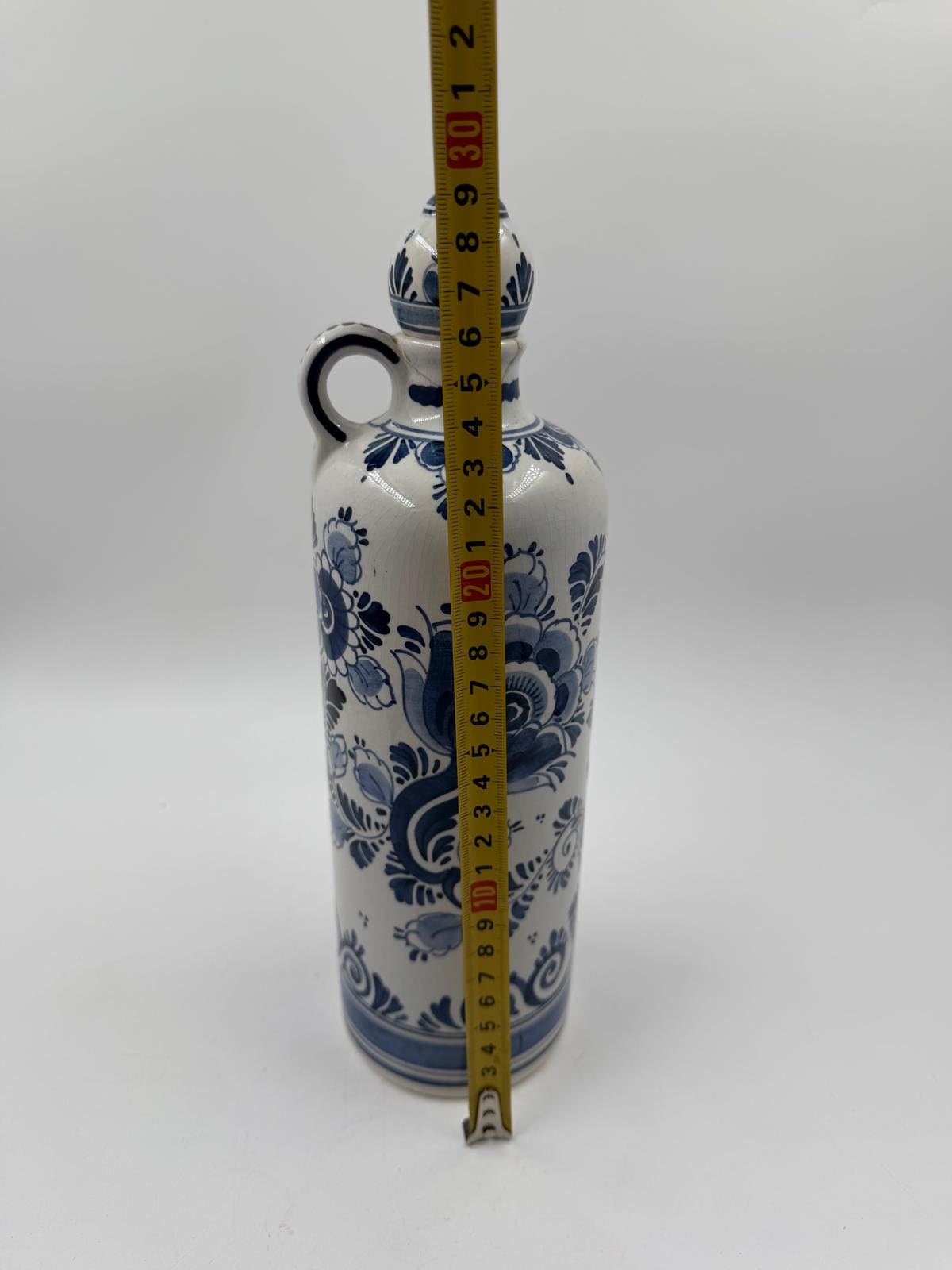 Vintage Vase Delft Blau mit Henkel