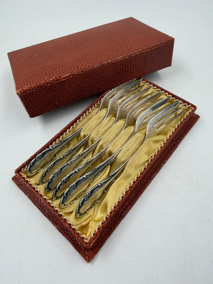 Vintage Kuchengabel Set von 6 von SBS Solingen