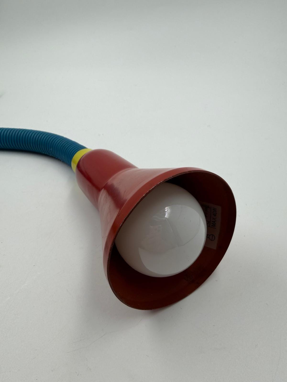 Vintage Klemmlampe bunt mit flexiblem Arm