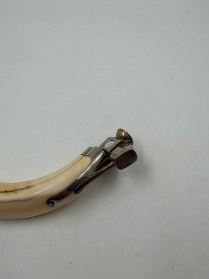 Vintage Zigarrenschneider mit Eberhorn-Griff seltenes Sammlerstück