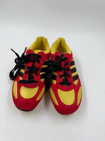 Vintage Sneaker adidas Techstar Intervall Trainer rot gelb schwarz Größe 37,5