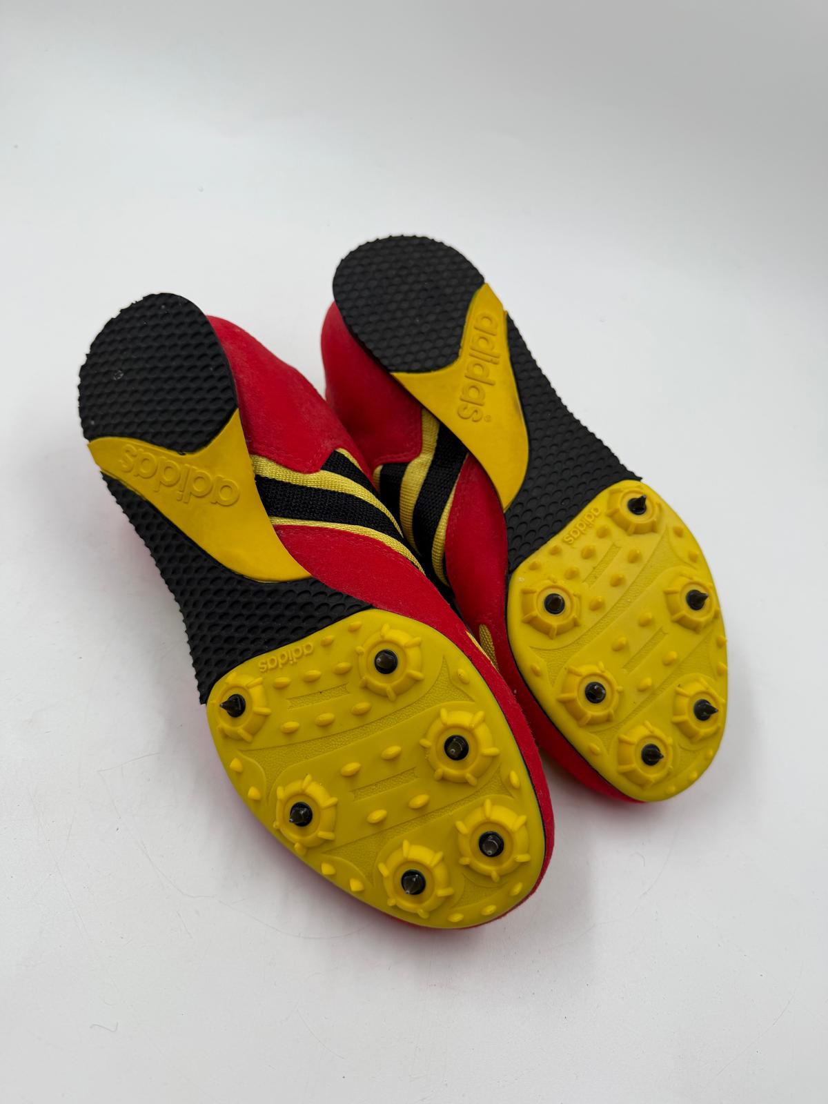 Vintage Sneaker adidas Techstar Intervall Trainer rot gelb schwarz Größe 37,5