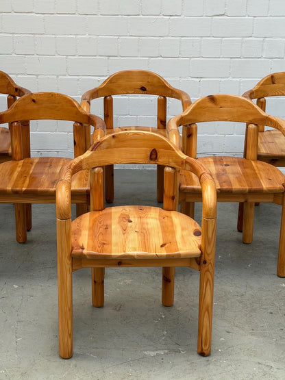 Vintage Esszimmerstuhl von Rainer Daumiller für Hirtshals Sagewerk aus massiver Kiefer