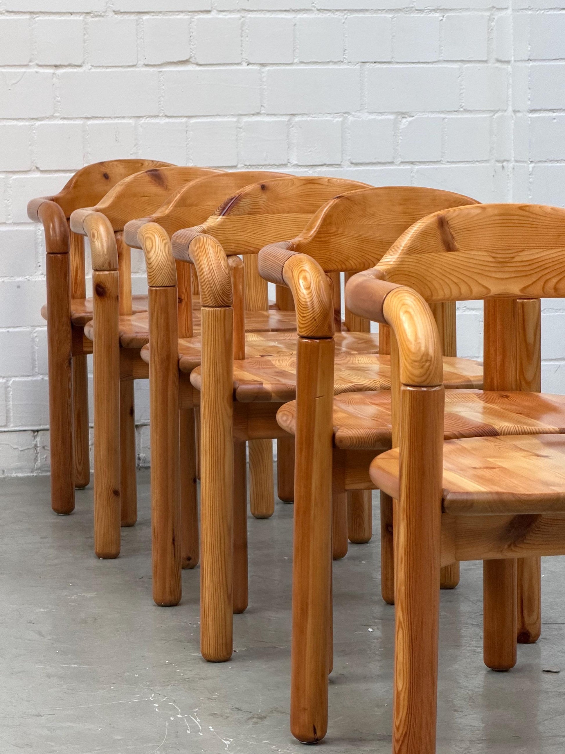 Vintage Esszimmerstuhl von Rainer Daumiller für Hirtshals Sagewerk aus massiver Kiefer