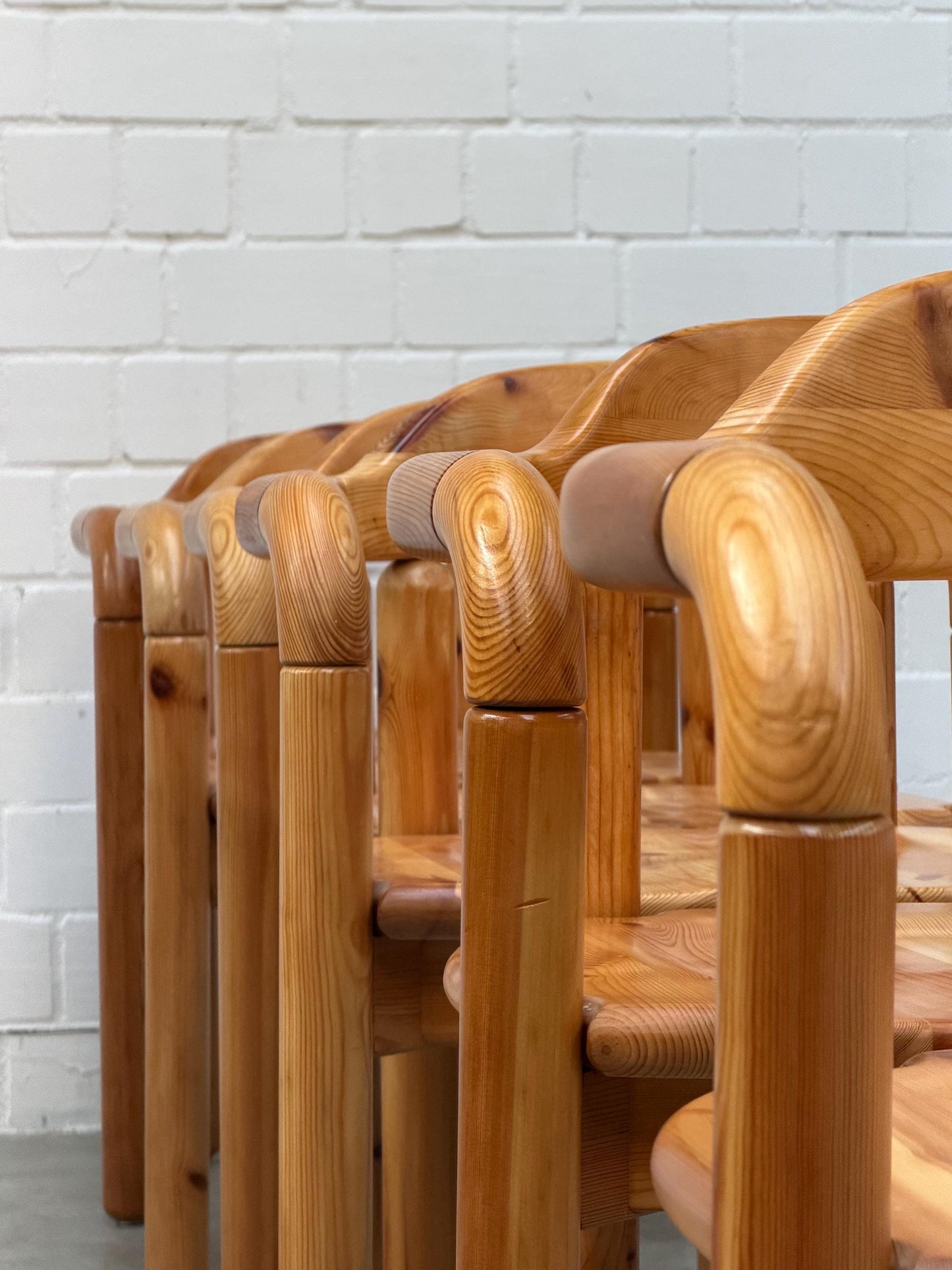 Vintage Esszimmerstuhl von Rainer Daumiller für Hirtshals Sagewerk aus massiver Kiefer