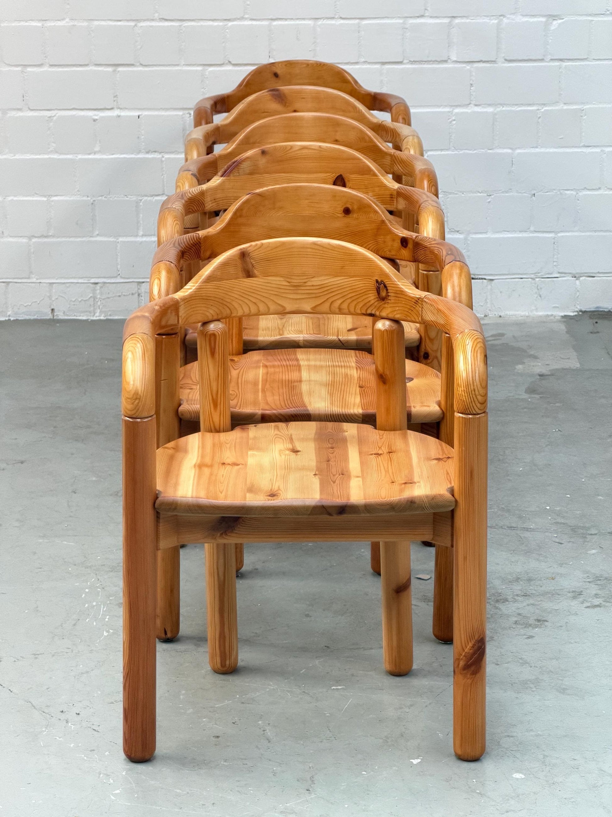 Vintage Esszimmerstuhl von Rainer Daumiller für Hirtshals Sagewerk aus massiver Kiefer