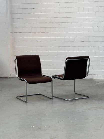 Vintage Freischwinger Stuhl von Herbert Hirche für Mauser Bauhaus