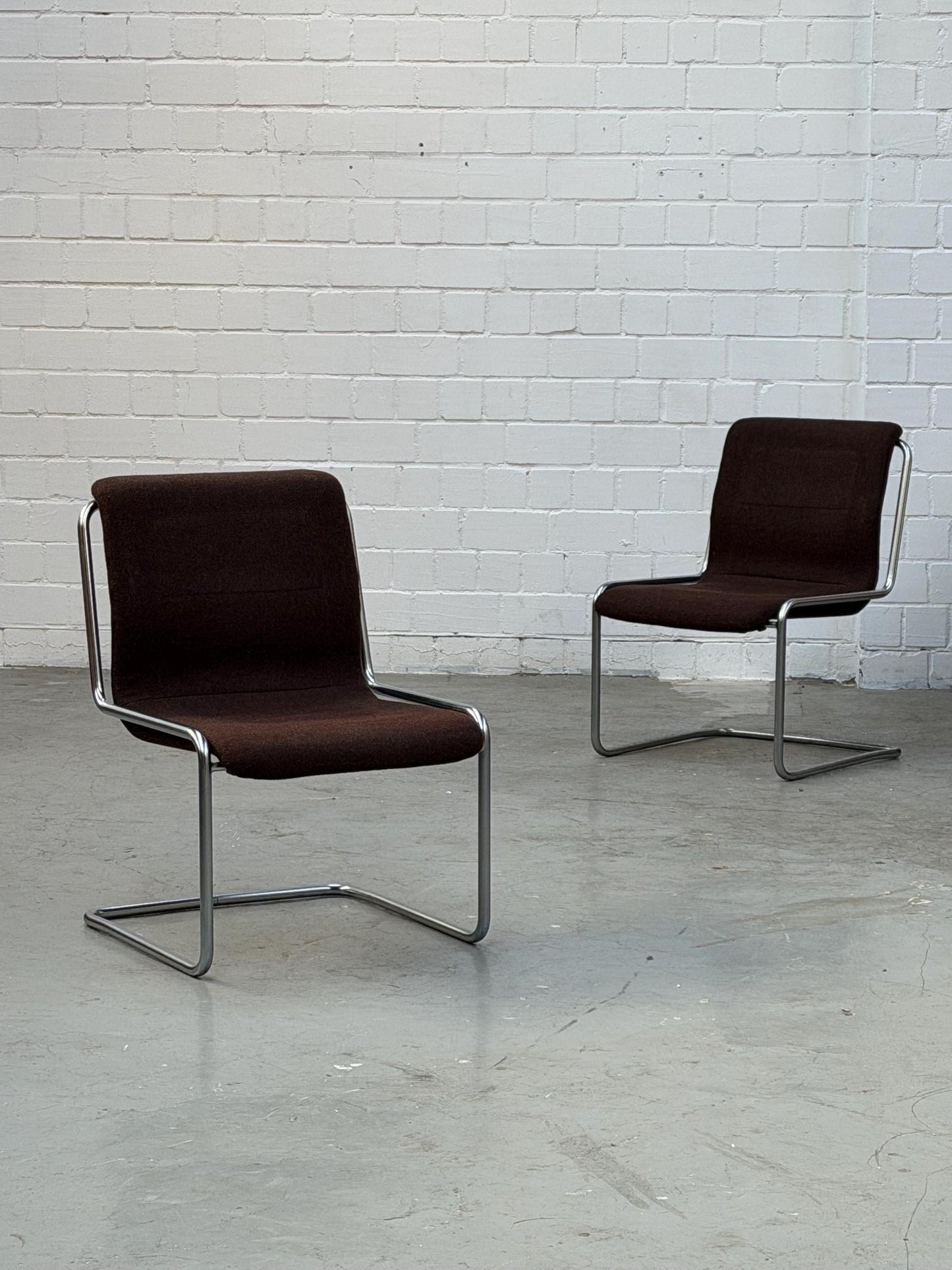 Vintage Freischwinger Stuhl von Herbert Hirche für Mauser Bauhaus