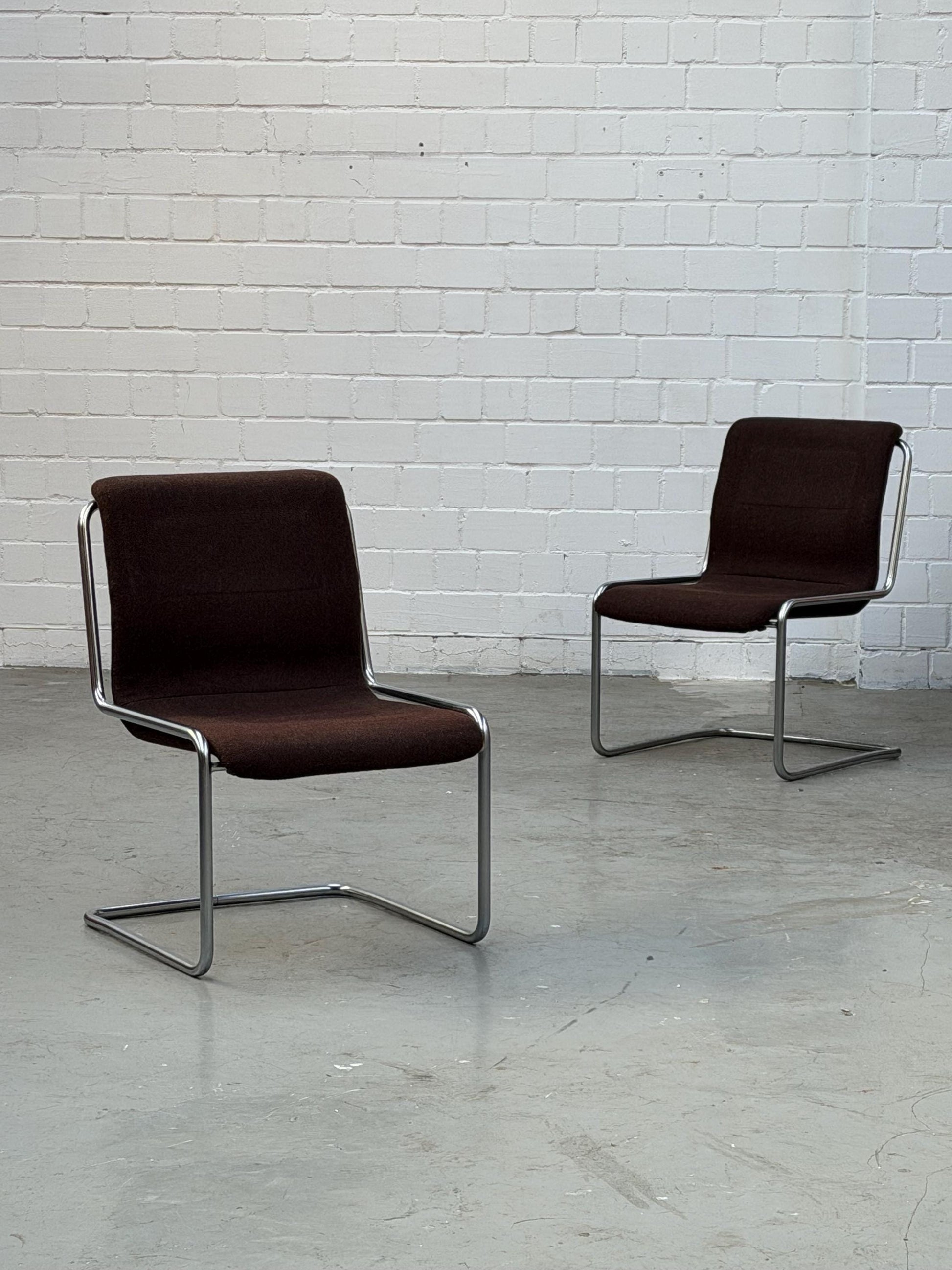 Vintage Freischwinger Stuhl von Herbert Hirche für Mauser Bauhaus