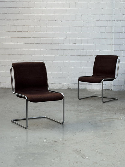 Vintage Freischwinger Stuhl von Herbert Hirche für Mauser Bauhaus