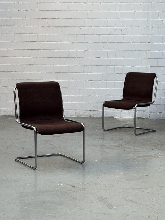 Vintage Freischwinger Stuhl von Herbert Hirche für Mauser Bauhaus