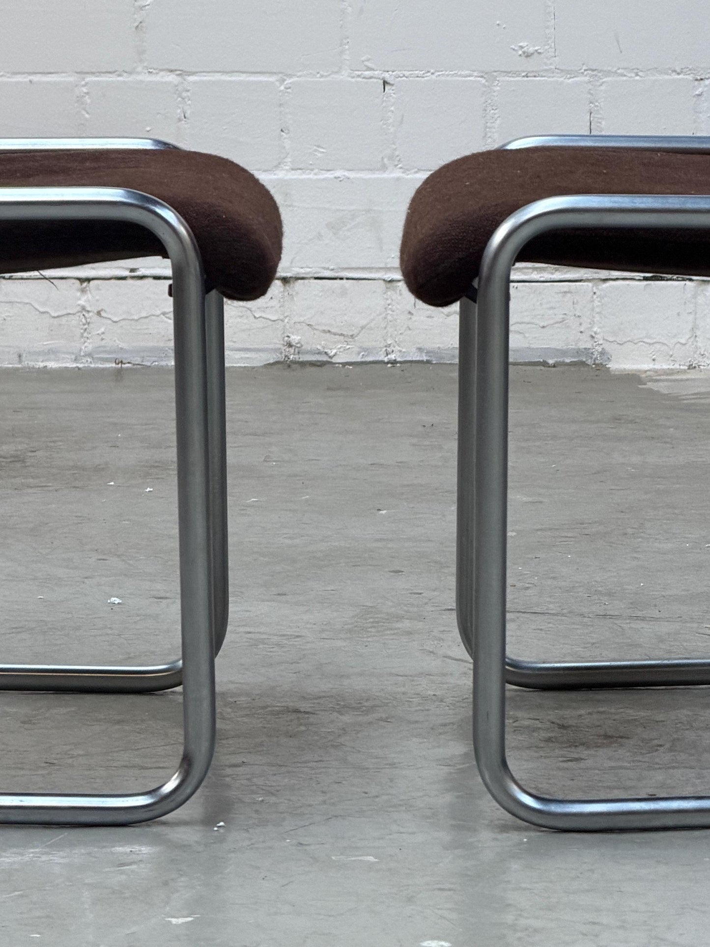 Vintage Freischwinger Stuhl von Herbert Hirche für Mauser Bauhaus