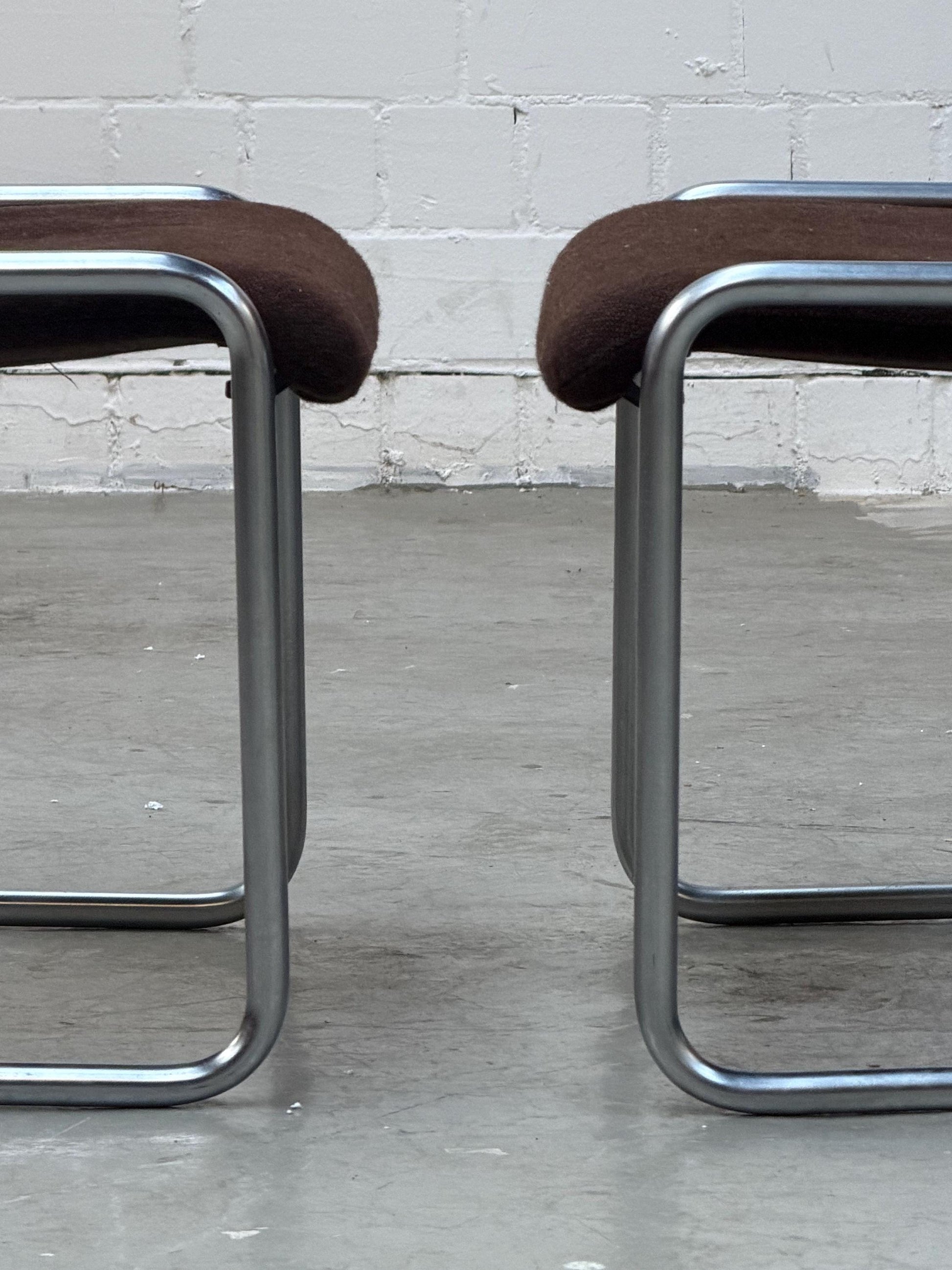 Vintage Freischwinger Stuhl von Herbert Hirche für Mauser Bauhaus