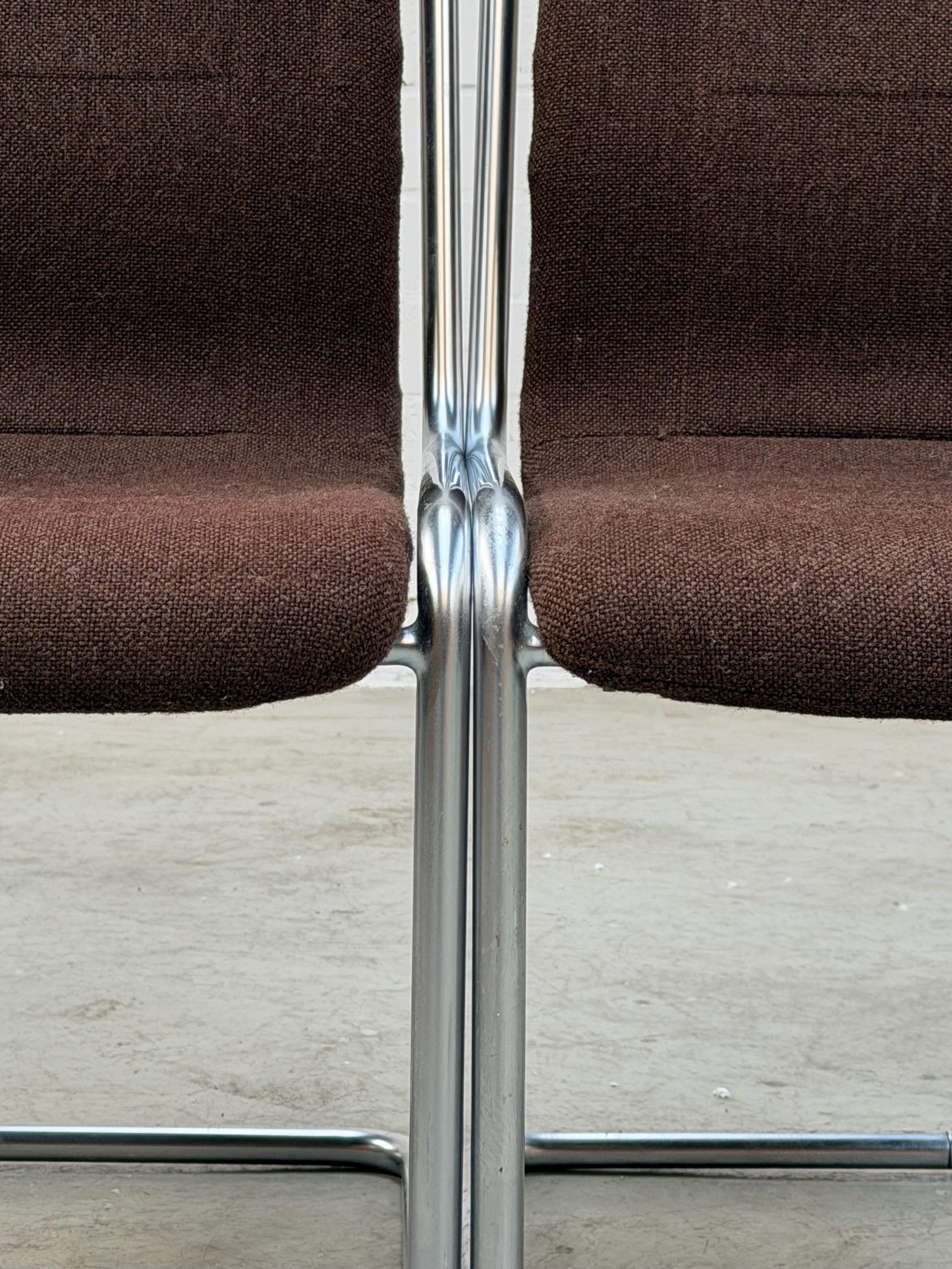 Vintage Freischwinger Stuhl von Herbert Hirche für Mauser Bauhaus