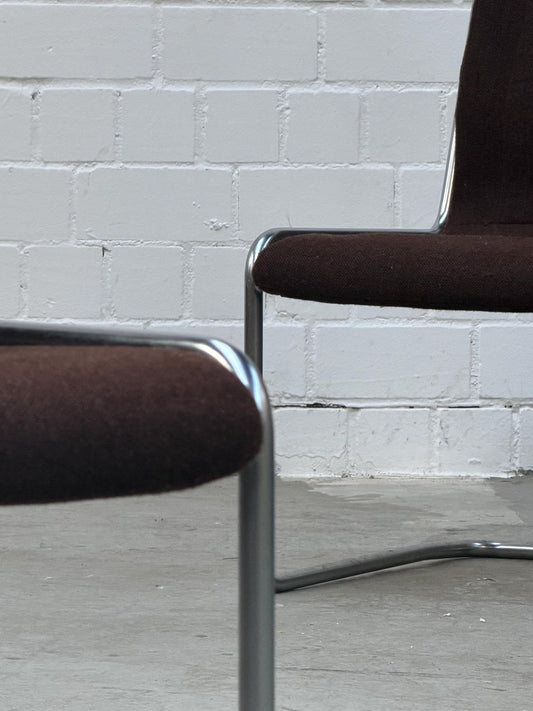 Vintage Freischwinger Stuhl von Herbert Hirche für Mauser Bauhaus