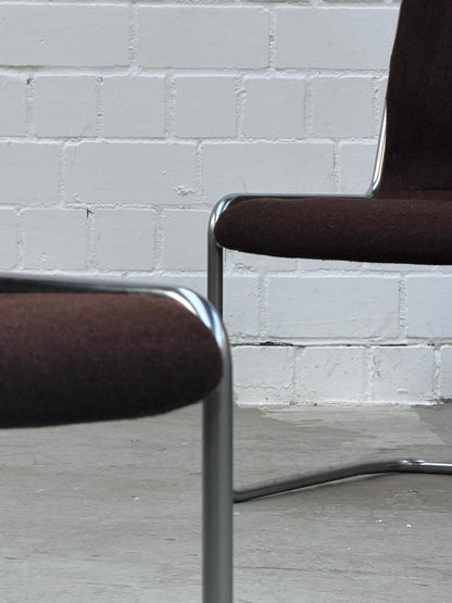 Vintage Freischwinger Stuhl von Herbert Hirche für Mauser Bauhaus