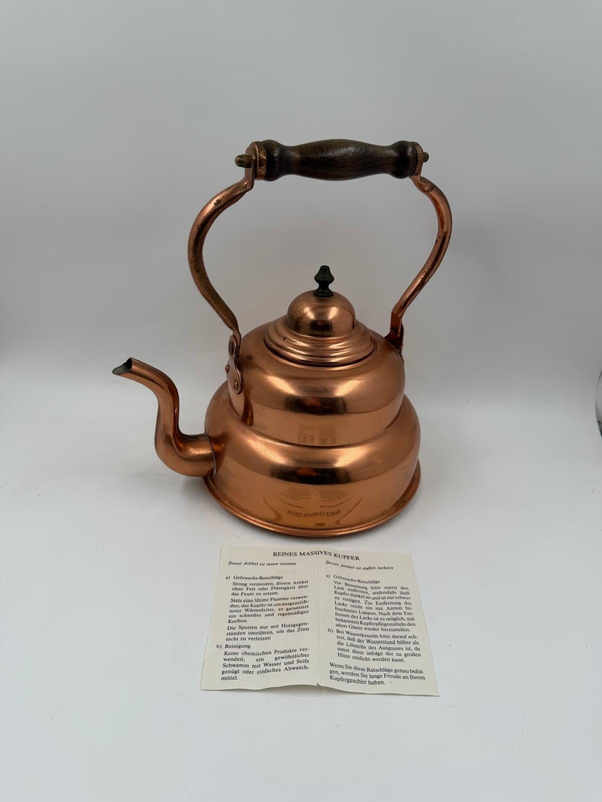 Vintage Kupfertopf von unbekannt für unbekannt, Einzelstück, schöne Patina, Deko oder Sammlerobjekt