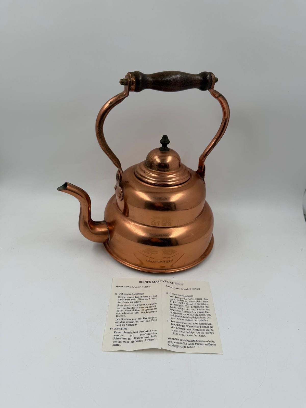 Vintage Kupfertopf von unbekannt für unbekannt, Einzelstück, schöne Patina, Deko oder Sammlerobjekt