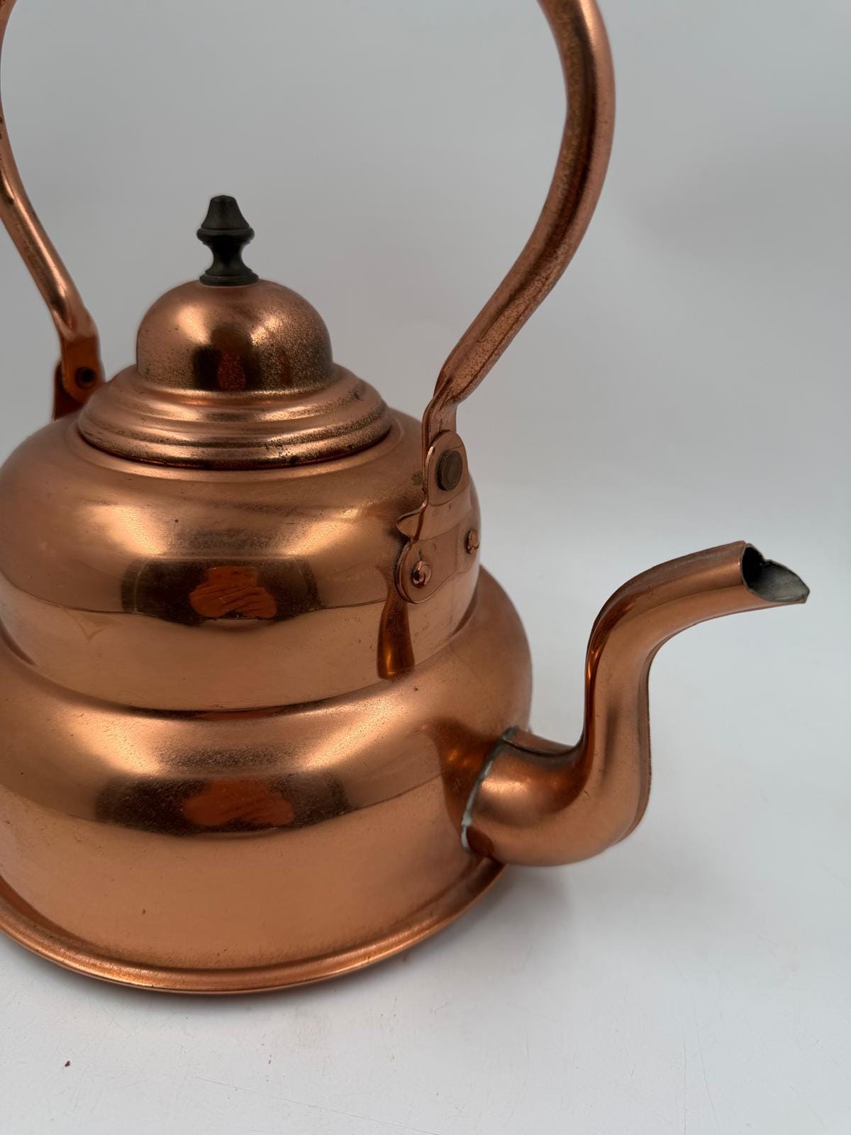 Vintage Kupfertopf von unbekannt für unbekannt, Einzelstück, schöne Patina, Deko oder Sammlerobjekt